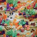 Underwater Scene with Turquoise Coral