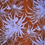 Brown with Light Purple Flowers