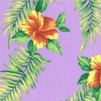 Light Purple with Hawaiian Flowers