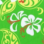 Tropical Green Hibiscus