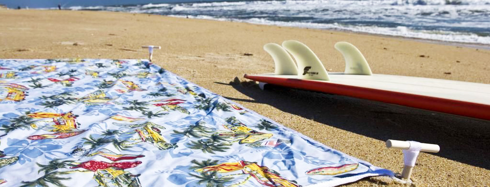 Relax on the beach after your surf session!